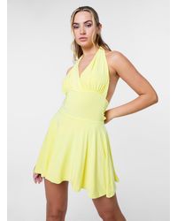 Pink Vanilla - Slinky Halter Mini Dress - Lyst