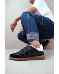 Where's That From - 'Terrace' Casual Gum Sole Adjustable Trainers - Lyst
