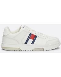 Tommy Hilfiger - Tommy Jeans The Brooklyn Leather Trainers Ecru - Lyst