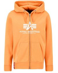 Alpha Industries - Basic Big Logo Pp Zip Hoodie - Lyst