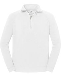 Fruit Of The Loom - Iconic Premium Half Zip Sweatshirt - Lyst