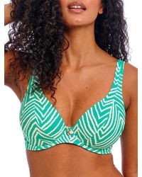 Freya - Fiji Falls High Apex Bikini Top - Lyst