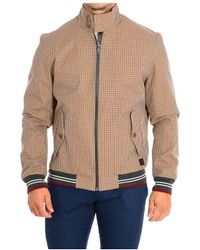 La Martina - Regular Fit Jacket With High Collar And Button Closure Tmo008-pp579 Man Cotton - Lyst