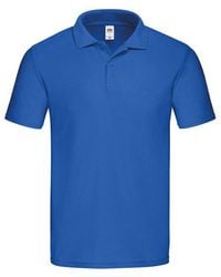 Fruit Of The Loom - Original Polo Shirt (Royal) Cotton - Lyst