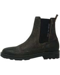 DIESEL - D-throuper Cb Black Ankle Boots Leather - Lyst