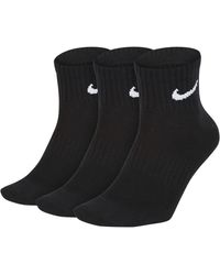 Nike - Sx7677 Everyday Lightweight Training Ankle Socks 3 Pairs Cotton - Lyst