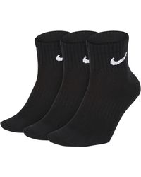 Nike - Sx7677 Everyday Lightweight Training Ankle Socks 3 Pairs Cotton - Lyst