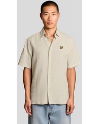 Lyle & Scott - Short Sleeve Linen Blend Shirt - Lyst