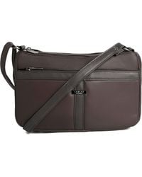Woodland Leathers - Real Leather Crossbody Bag Classic Handbag - Lyst