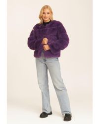 Gini London - Soft Touch Fur Jacket - Lyst