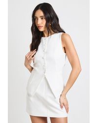 Boohoo - Tailored Waistcoat Mini Dress - Lyst