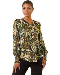 Roman - Abstract Print Foil Shirt - Lyst