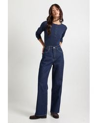 Boohoo - Tall Basics High Waist Straight Leg Jean - Lyst