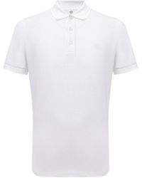 Burberry - Monogram Embroidered Polo Shirt Cotton - Lyst