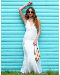 Blue Vanilla - Maxi V Neck Dress - Lyst