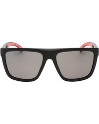 BOSS - Grey Pz Lens Matte Zwarte Zonnebril - Lyst