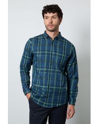 MAINE - Classic Check Long Sleeve Shirt Cotton - Lyst