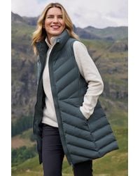 Mountain Warehouse - 'Anmore' Padded Long Gilet With Side Pockets Water Resistant Jacket - Lyst
