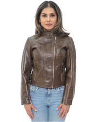 Infinity Leather - Biker Jacket-Celaya - Lyst