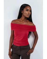Busem - Off Shoulder Drape Blouse - Lyst
