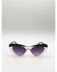 SVNX - Two Tone Cat-Eye Sunglasses - Lyst