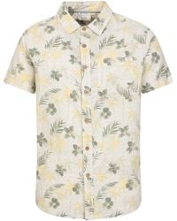 Mountain Warehouse - Tropical Printed Short Sleeve Shirt 100% Cotton Chest Pocket Holiday Top - Lyst