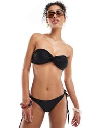 Miss Selfridge - Mix And Match Twist Bandeau Bikini Top - Lyst