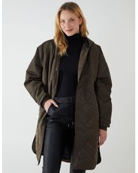 Blue Vanilla - Diamond Quilted Coat - Lyst