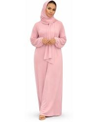 VR2 Denim - Ladies Abaya With Scarf Attached Comfortable Modest Dress - Lyst