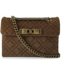 Kurt Geiger - Suede Regular Kingsley Bag - Lyst