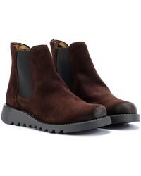 Fly London - Salv Suede Expresso Boots - Lyst