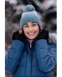 Mountain Warehouse - 'Alaskan' Ombre Beanie Fleece Lined Pom Pom Winter Warm Cosy Hat - Lyst
