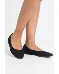 Boohoo - Round Toe Ballet Flats - Lyst