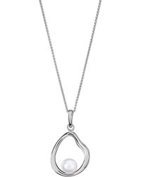 Orphelia - 'Baptiste' 925 Sterling Chain With Pendant - Lyst