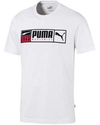PUMA - Plate Brand Graphic Tee Short Sleeve T-Shirt 580194 02 Cotton - Lyst