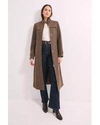 Wallis - Principles By Funnel Neck Coat - Lyst