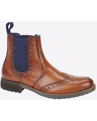 Roamer - Newburgh Brogue Chelsea Boots - Lyst