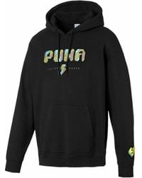 PUMA - Pop Style Long Sleeve Pullover Hoodie 596849 01 Cotton - Lyst