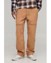 BoohooMAN - Tall Bleach Wash Relaxed Fit Carpenter Pants - Lyst