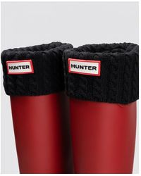 HUNTER - Recycled Mini Cable Tall Boot Sock - Lyst