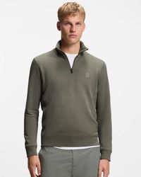 BOSS - Zetrust 1/4 Zip Sweatshirt - Lyst
