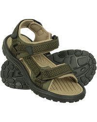 Mountain Warehouse - 'Crete' Sandals Cushioned Footbed Open Toe Comfy Summer Holiday Shoes Textile - Lyst