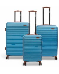 Infinity Leather - Uitbreidbare Blauwe Harde Abs Koffer Met 8 Wielen, Robuuste Reiskoffer Voor Vakanties - Lyst