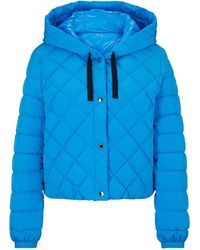 BOSS - Hooded Snap Button Puffer Jacket - Lyst