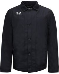 Under Armour - Accelerate Touchline Button Up Jacket 1328072 001 Textile - Lyst