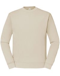 Fruit Of The Loom - Classic Drop Shoulder Sweatshirt (Natural) - Lyst
