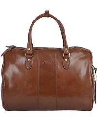 Ashwood Leather - 'Dante' Medium Weekend Real Holdall - Lyst