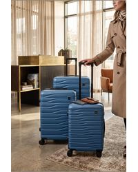 Infinity Leather - Hardshell 8 Wheel Luggage Case Bag Suitcase - Lyst