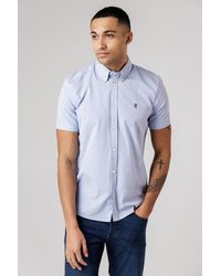 French Connection - Cotton Short Sleeve Oxford Shirt - Lyst