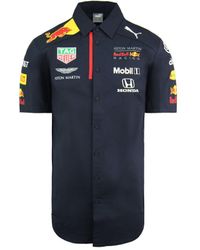 PUMA - Aston Martin Bull Racing Team F1 Short Sleeve Shirt 762883 01 - Lyst
